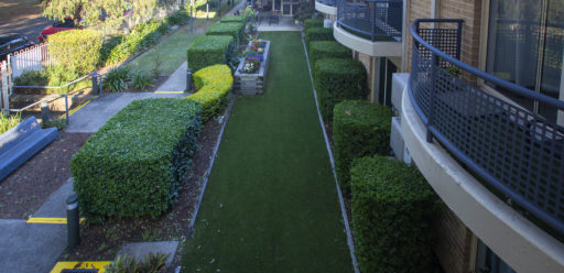 landscaped gardens