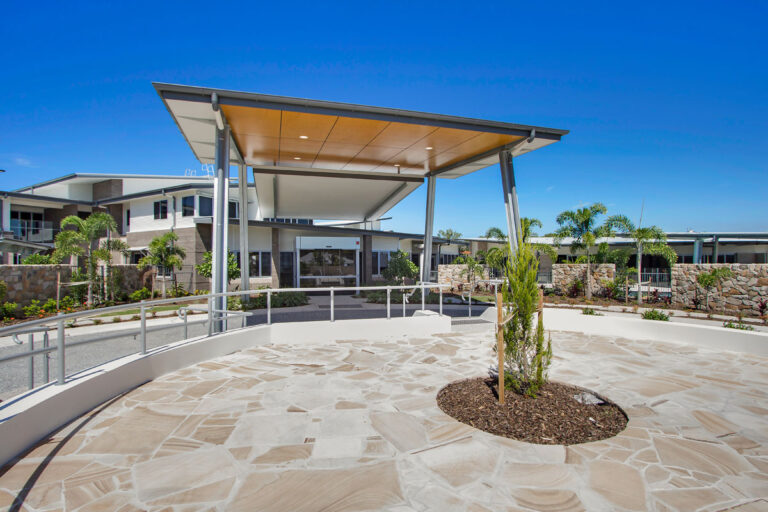 Aged care centre entrance